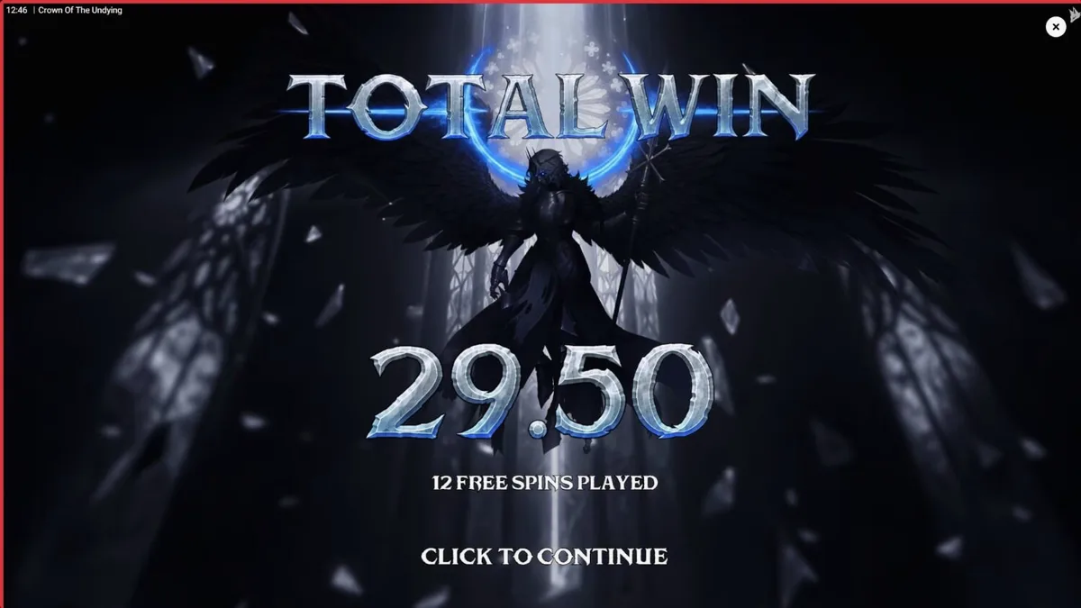 Tampilan visual slot Crown of the Undying dengan tema fantasi gelap dan simbol-simbol mistis.